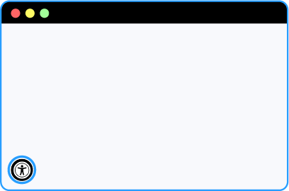 Step One for the accessibility menu, click the Icon in the lower left corner