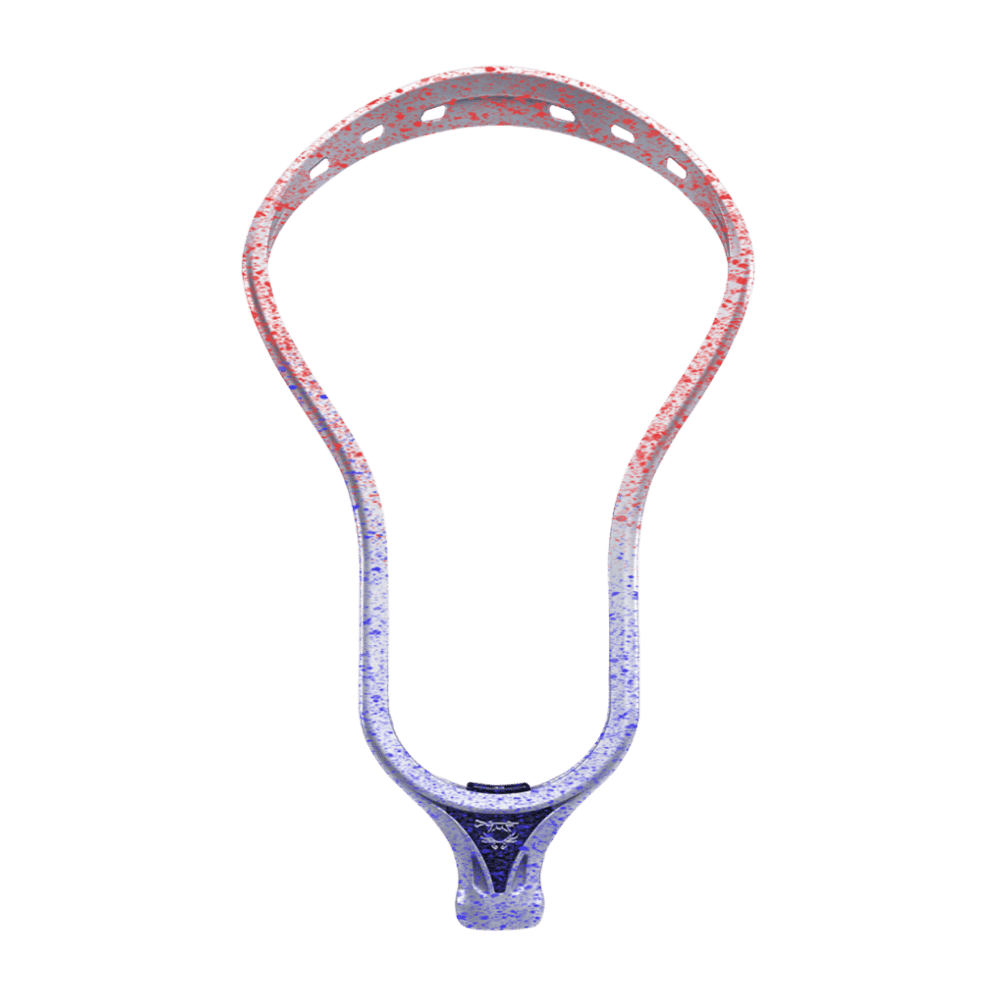 ECD DNA 2 Lacrosse Head Men's Head Red/Blue Splatter Fade Lax.com