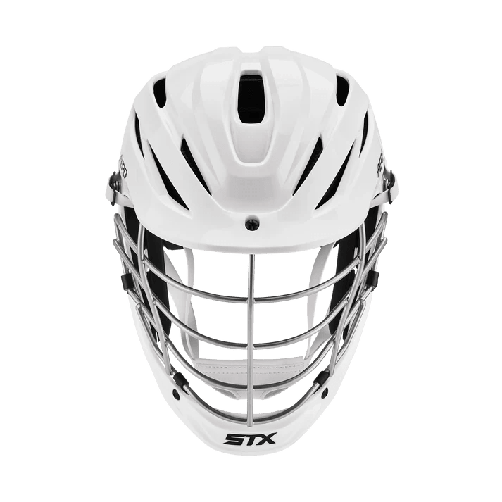 STX Aero Stock Lacrosse Helmet Helmet White Lax.com