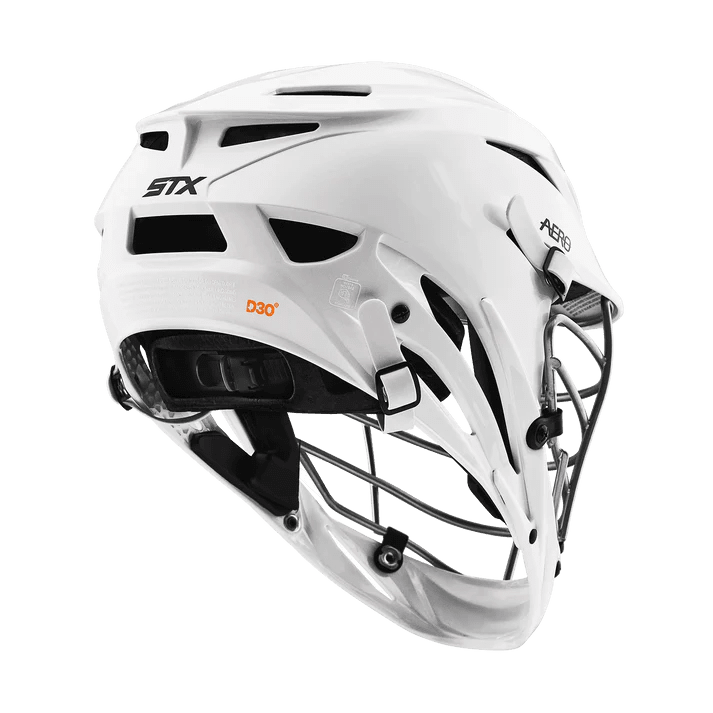 STX Aero Stock Lacrosse Helmet Helmet White Lax.com