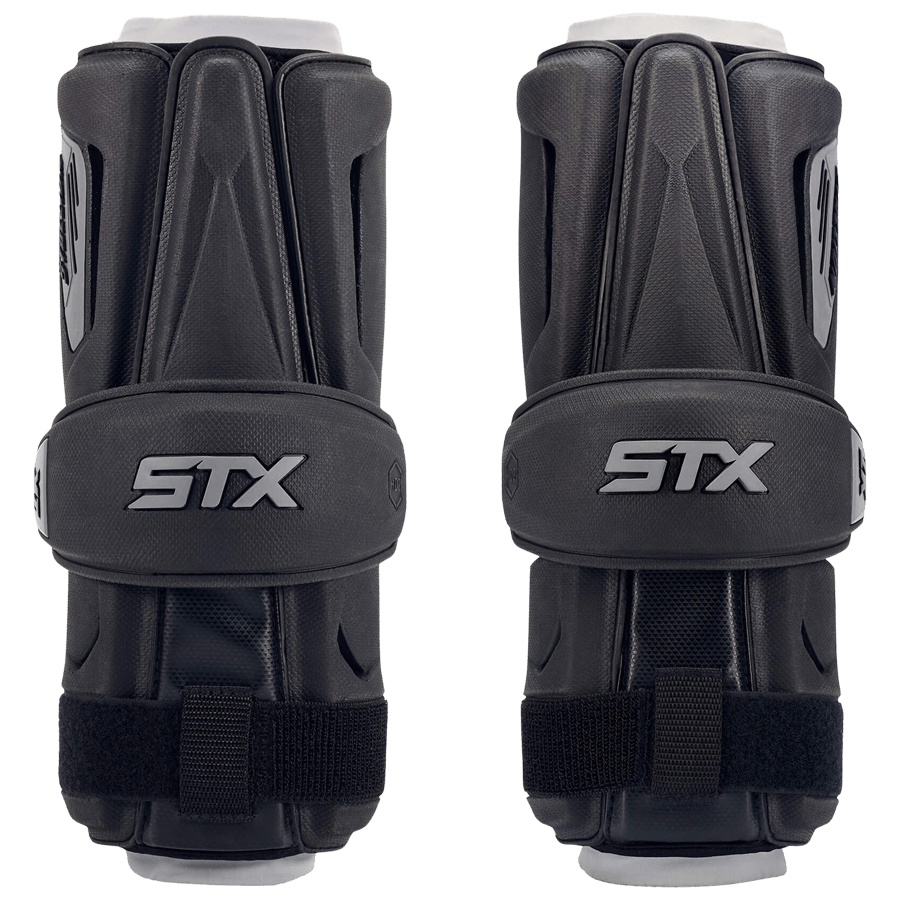 STX Stallion 1K Arm Guards Men's Arm Protection Black Lax.com