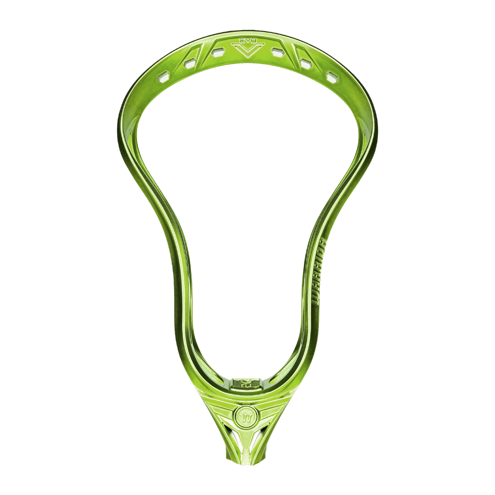 Warrior Evo V Lacrosse Head Men's Head Satin Lime Green Lax.com