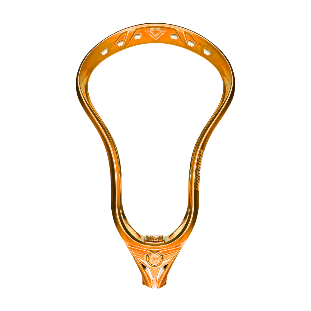 Warrior Evo V Lacrosse Head Men's Head Satin Light Orange Lax.com